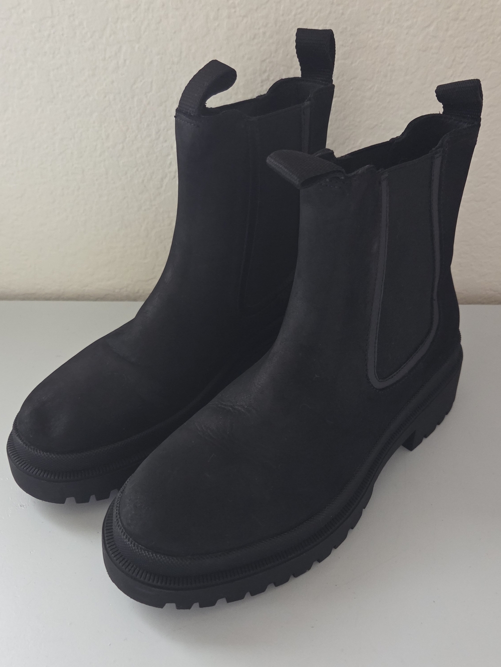 Thursday Boot Company Black Chelsea Lug Booties - Women's
